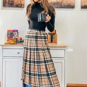 Burberry Print Midi Skirt (S)